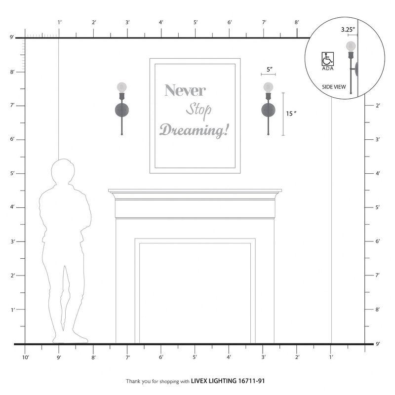 Livex Lighting Lansdale 1 - Light Sconce in  Brushed Nickel