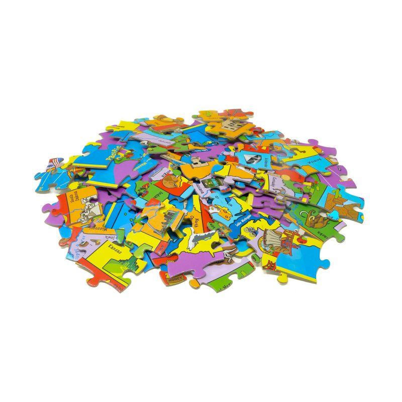 AreYouGame.com The USA Map Puzzle with Bonus Trivia Board Game