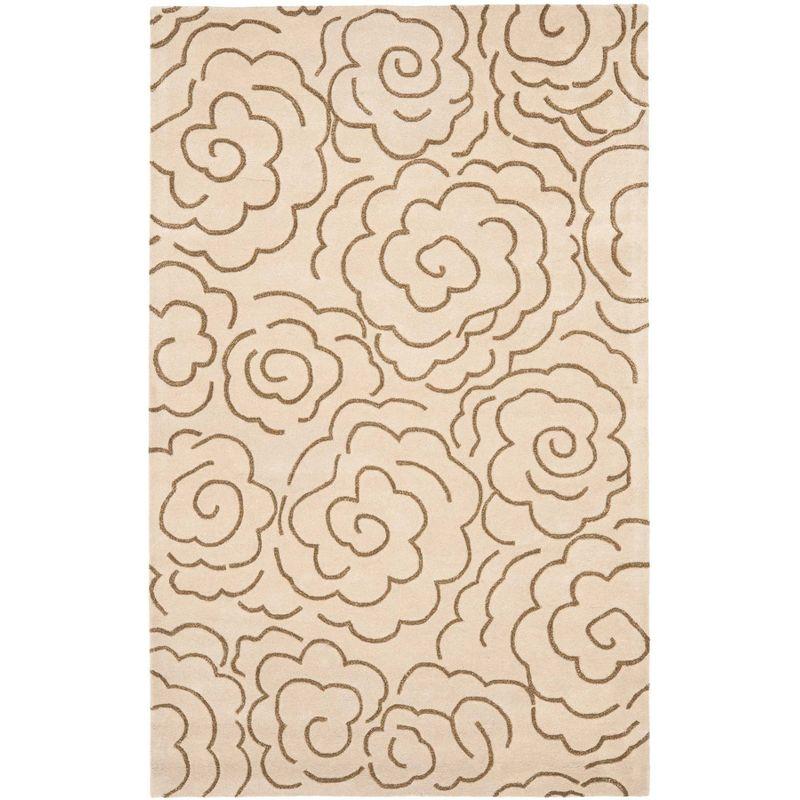 Soho SOH812 Hand Tufted Area Rug - Beige/Multi - 7'6"x9'6" - Safavieh.