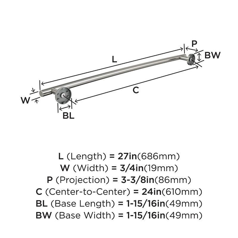 Arrondi™ 27" Wall Mounted Towel Bar