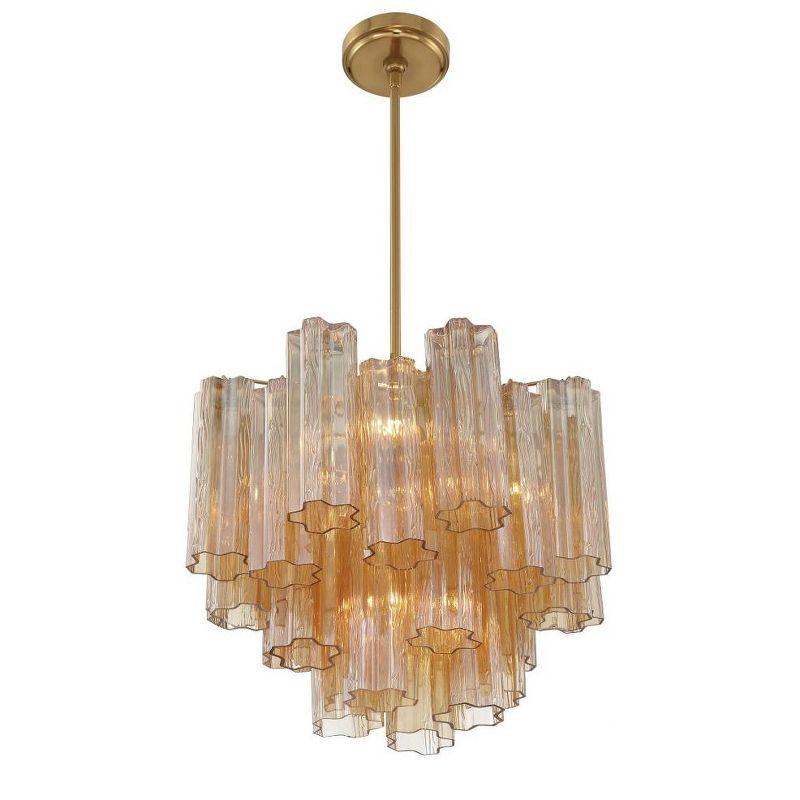 Crystorama Lighting Addis 4 - Light Chandelier in  Aged Brass