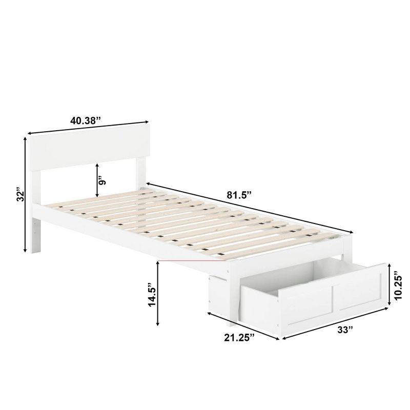 Boston Bed with Foot Drawer - AFI