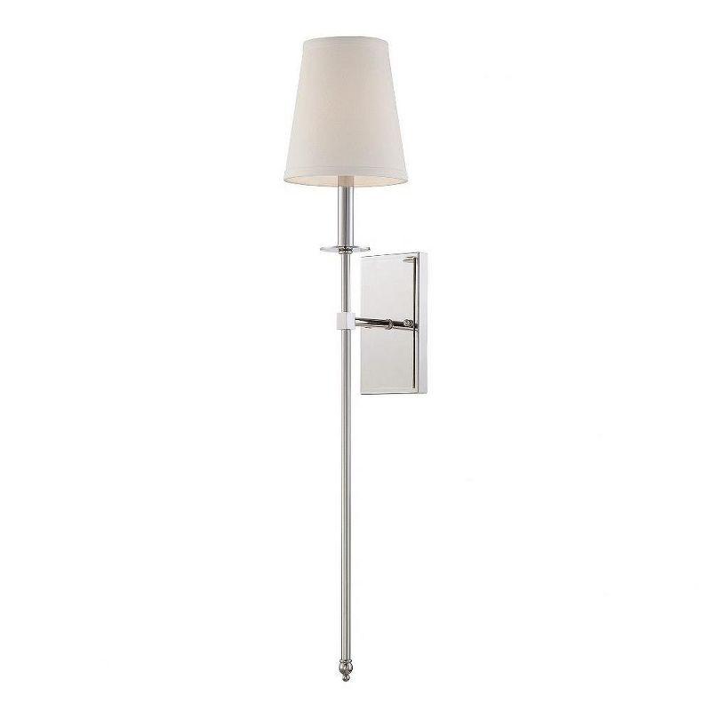 Savoy House Monroe 1 - Light Wall Light in  Polished Nickel