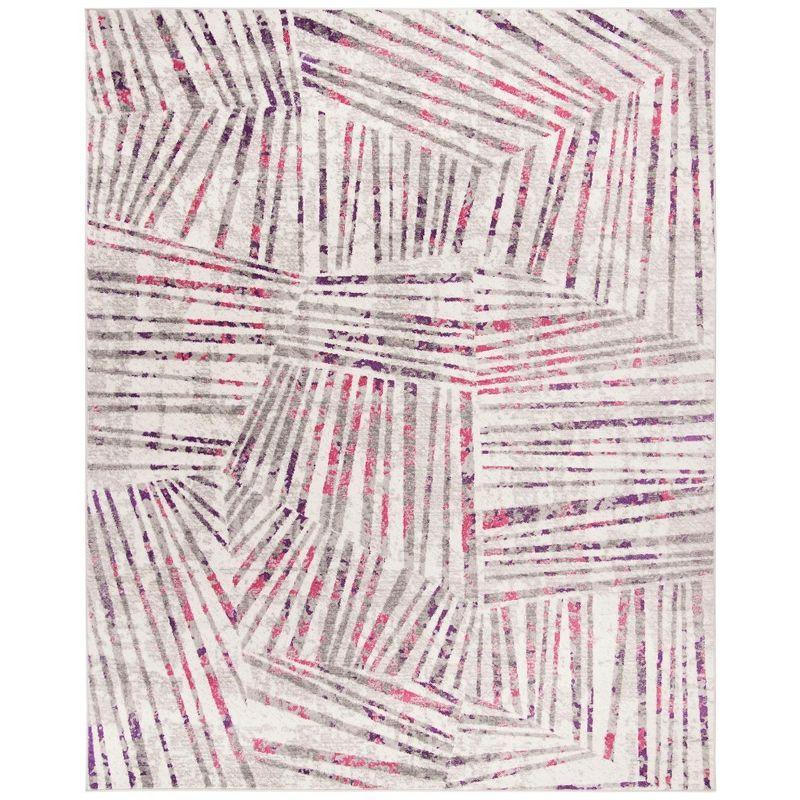 Skyler SKY191 Power Loomed Indoor Area Rug - Grey/Pink - 8'x10' - Safavieh