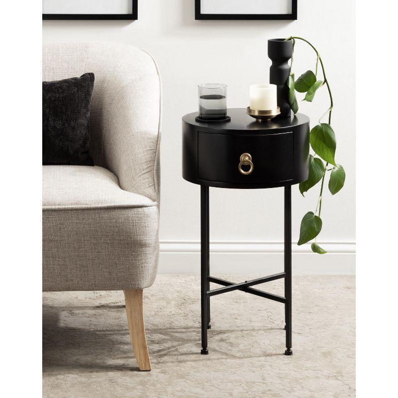 Kate and Laurel Decklyn Glam Round Side Table