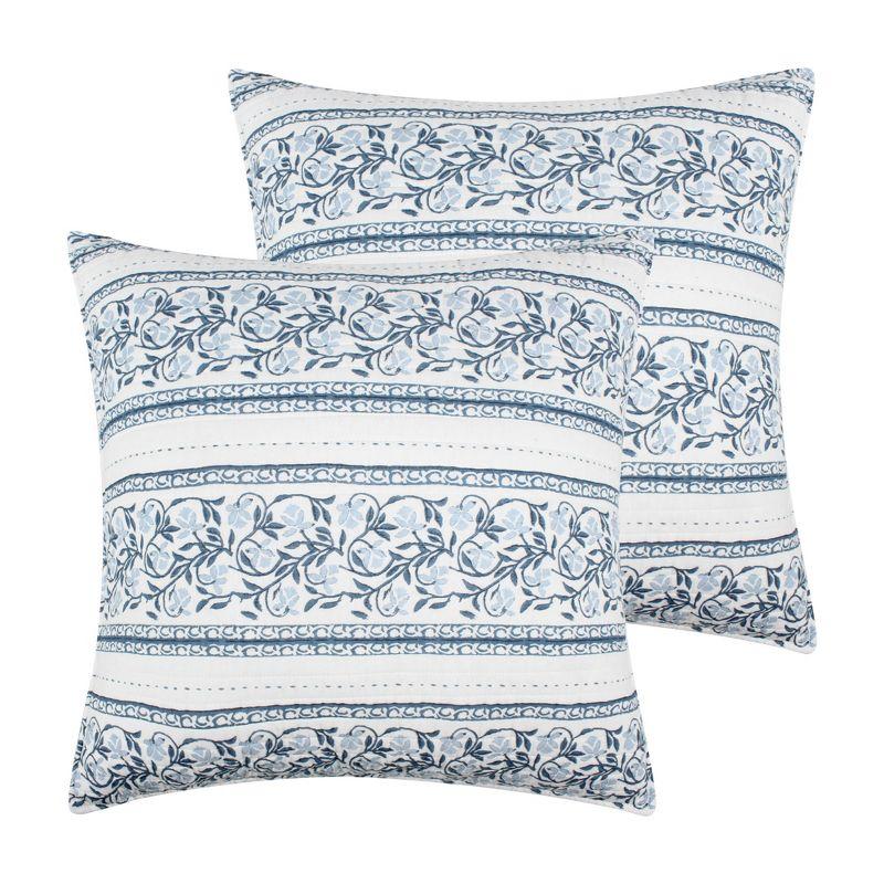 Adare Blue  Euro Sham Set of 2 - Levtex Home