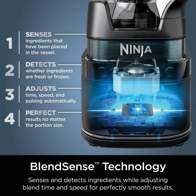 Ninja Ninja® Detect Power Blender Pro & Personal Single-Serve, BlendSense Technology, For-Smoothies, Food and More, Compact Design, 1800 P-Watts, with 72 oz. Pitcher and (2) 24 oz. Cups