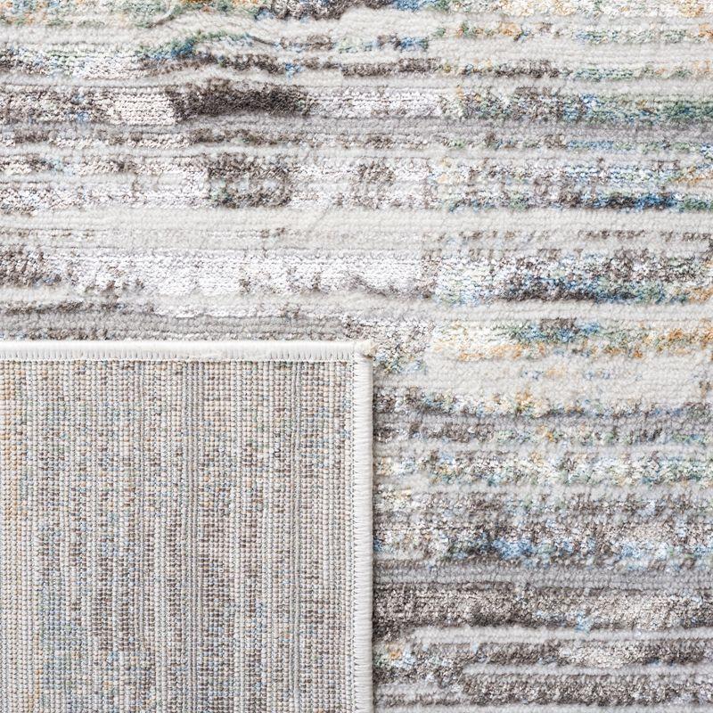 Bel Air BLA226 Power Loomed Area Rug - Dark Grey/Gold - 8'x10' - Safavieh.