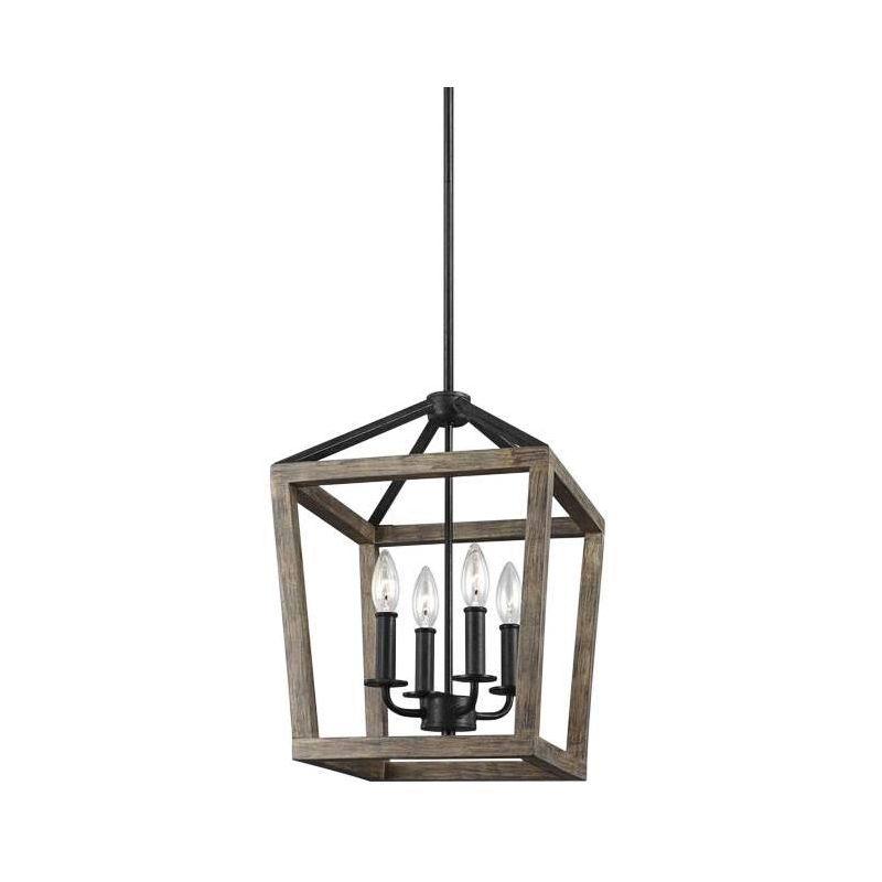 Buford Wood & Iron Chandelier (12"-26")