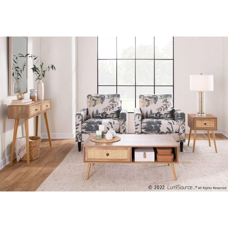 Wendy Arm Chair Polyester/Wood - LumiSource
