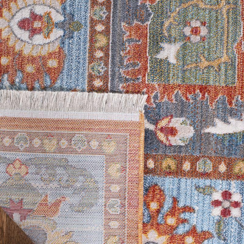 Vintage Persian VTP482 Power Loomed Indoor Area Rug - Rust/Blue - 5'x7'6" - Safavieh
