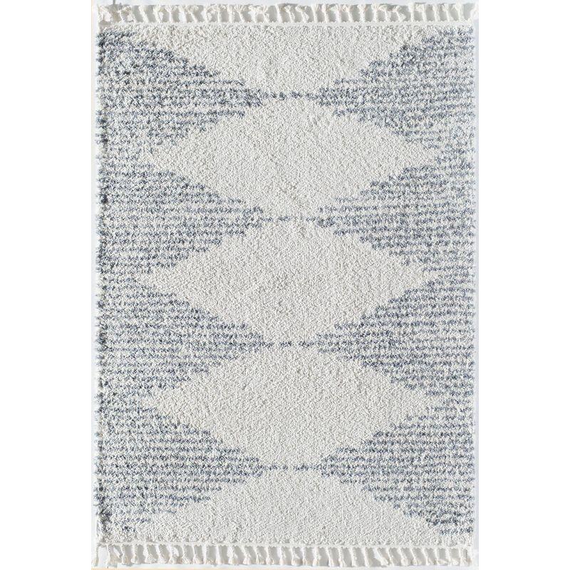 Mason Shag Tribal Heath grey Area Rug