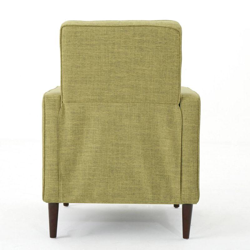 Muted Green Microfiber Mid-Century Modern Recliner, 34.25" x 38"