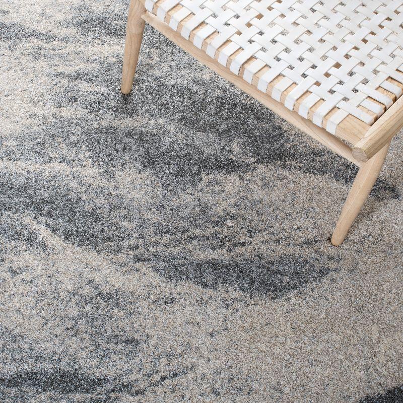 Retro RET2891 Power Loomed Runner Rug - Beige/Grey - 2'3"x9' - Safavieh.