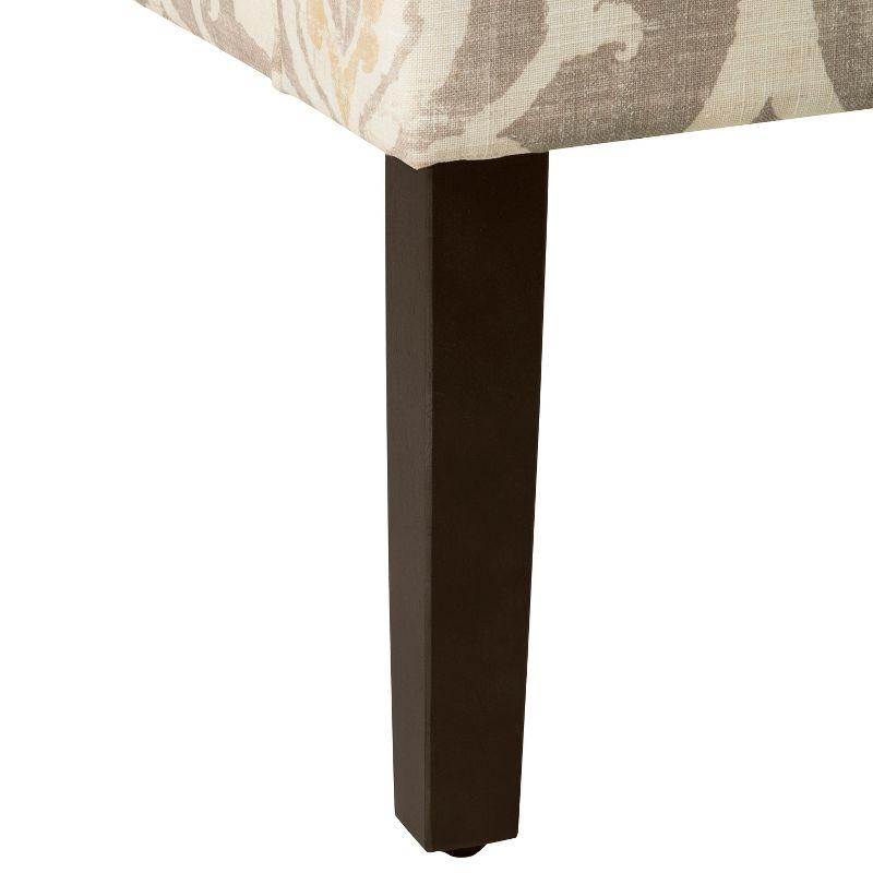 Classic Swoop Accent Armchair Natural Raffia - HomePop: Upholstered, Wood Legs, Foam Fill