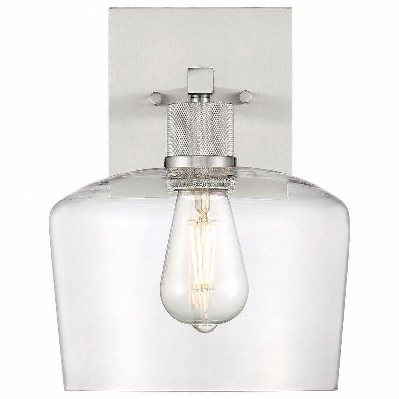 Access Lighting Port Nine 1 - Light Wall Light in  Brushed Steel