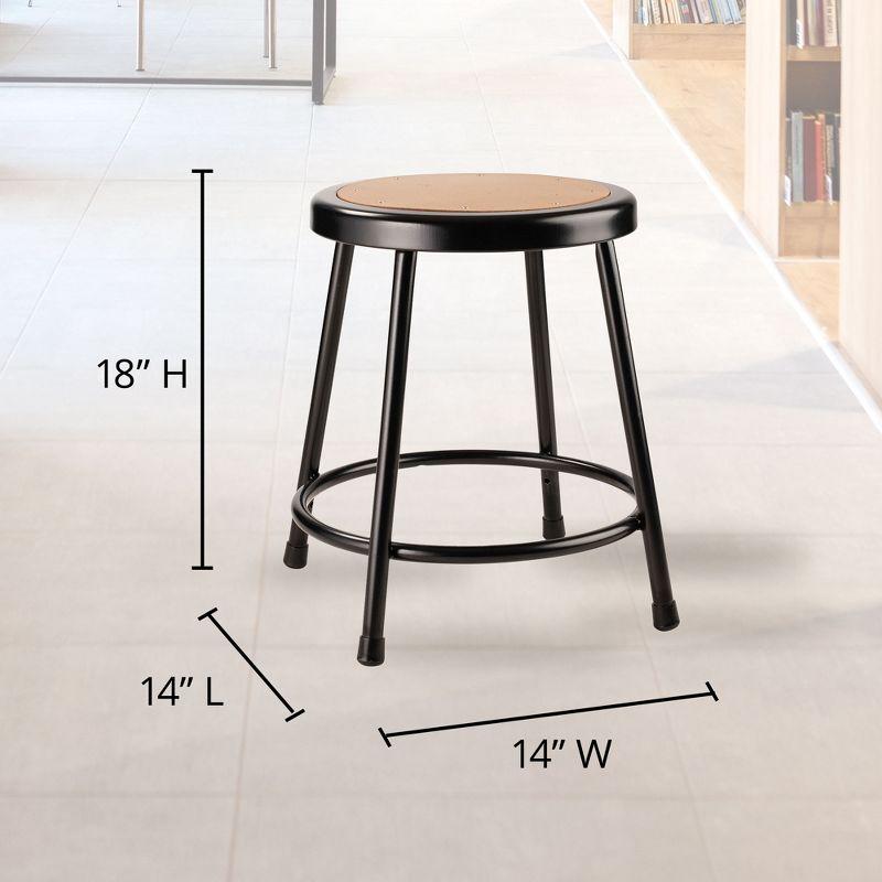 6200 Series Ergonomic Industrial Stool with Footring