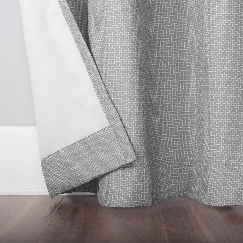 Gray Room Darkening Grommet Curtain Panel