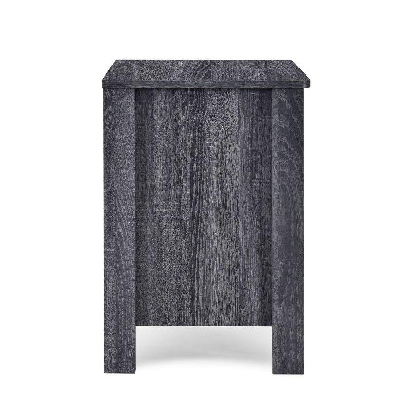 Set of 2 Olimont Contemporary 2 Drawer Nightstands Sonoma Gray Oak - Christopher Knight Home: Bedside Storage Tables