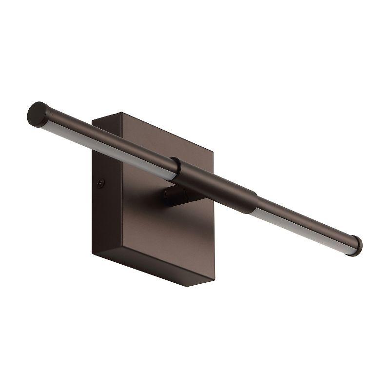 JONATHAN Y Makena 16.25" Modern Minimalist Dimmable Integrated LED Metal Wall Sconce, Oil Rubbed Bronze