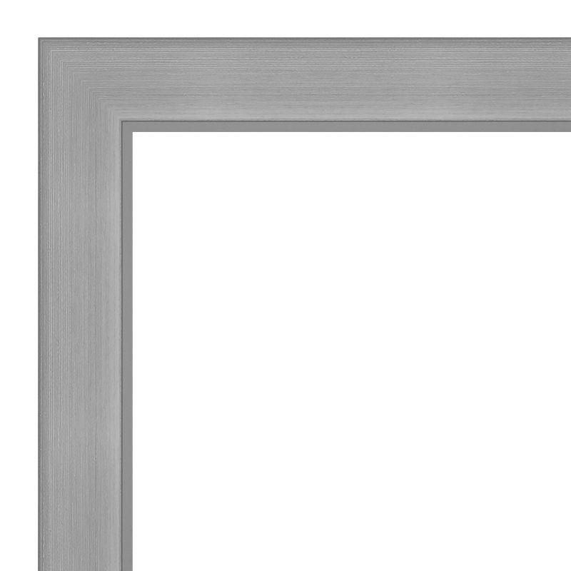 Amanti Art Vista Brushed Nickel Framed Corkboard, Natural Cork