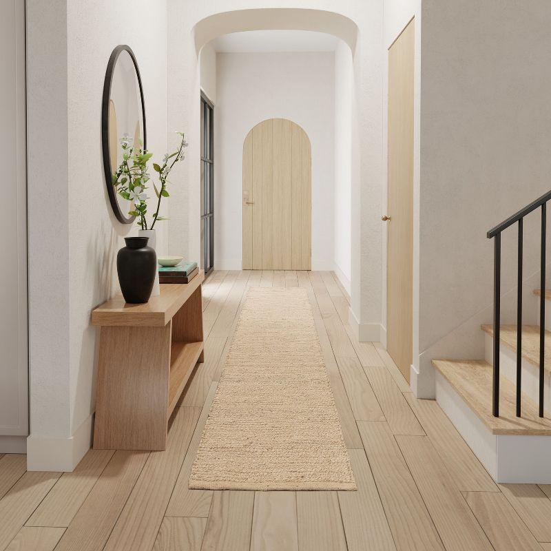 Nourison Hand Woven Natural Jute Rug Bleached 2'3" x 8'