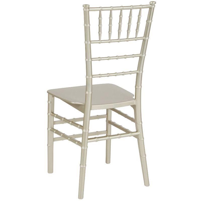 Champagne Silver Resin Stackable Chiavari Chair