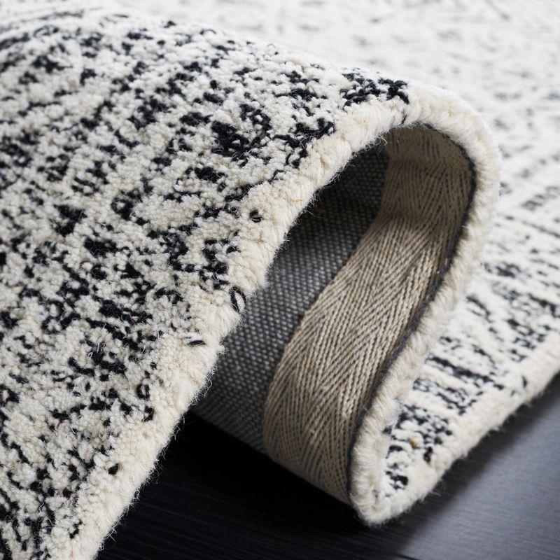 Abstract ABT225 Hand Tufted Area Rug - Black/Ivory - 5'x8' - Safavieh.