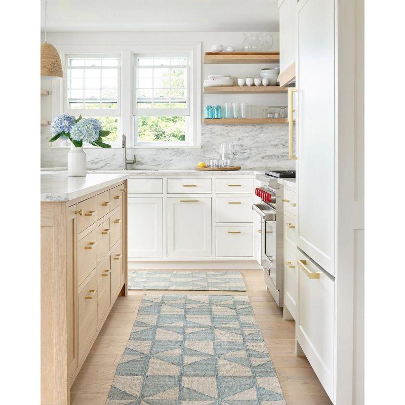Ojai Blue Hand Loom Knotted Cotton Rug