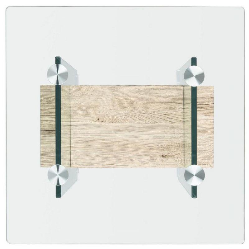 Kayley Glass Accent Table - ACC7001A - Natural/Glass - Safavieh