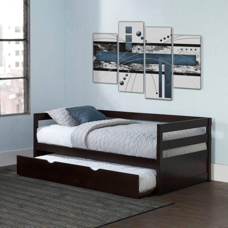 Hillsdale Furniture Twin Kids' Caspian Daybed with Trundle Chocolate