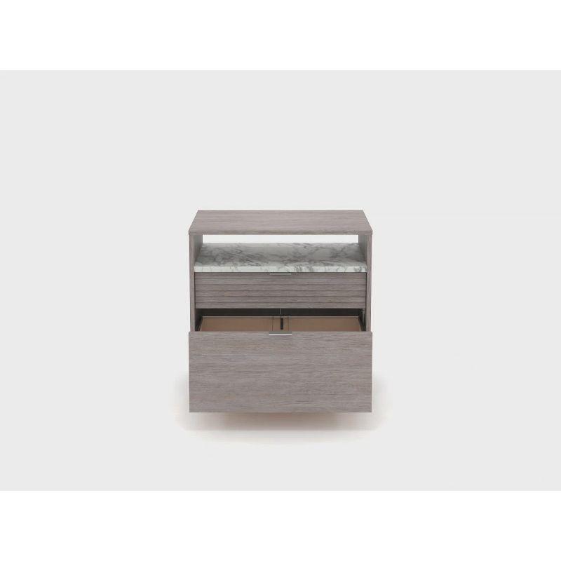 East Rock 2Drawer File Cabinet Ashen Oak - Sauder: MDF Frame, Paper Laminate Surface, CPSIA Certified
