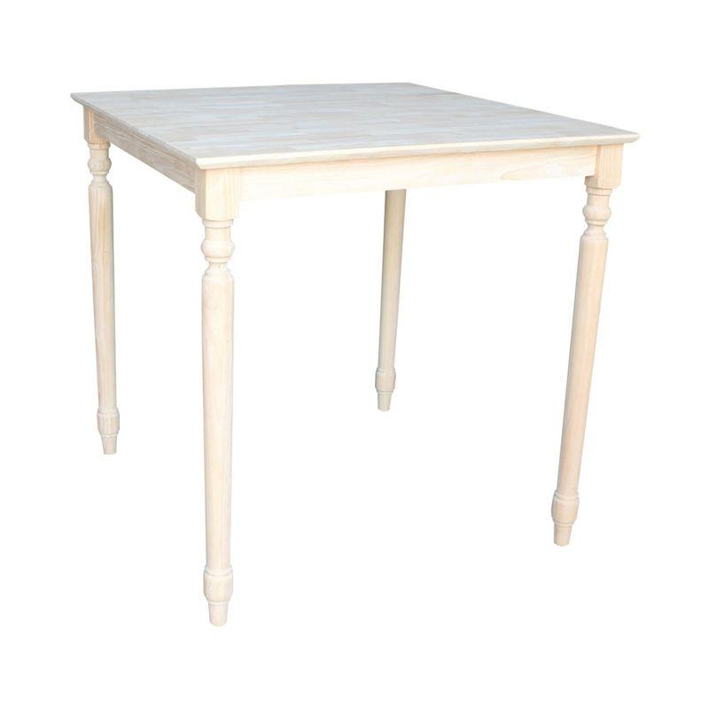International Concepts Turned Solid Wood Top Dining Table