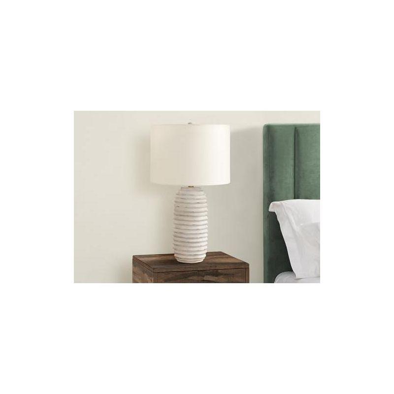 Monarch Specialties Lighting 28inchH Table Lamp Cream Resin Ivory / Cream Shade Transitional