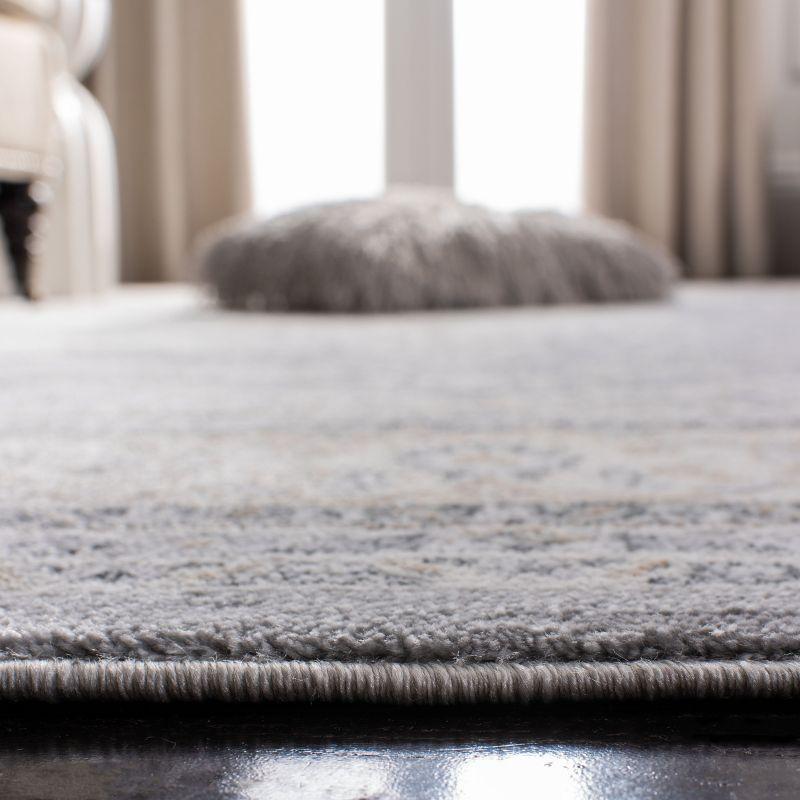 Isabella ISA919 Power Loomed Area Rug - Grey/Cream - 4'x6' - Safavieh