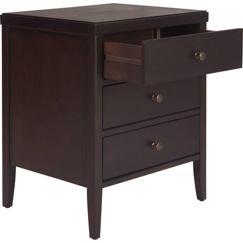 ClickDecor Finley Solid Wood Fully Assembled 3 Drawer Nightstand