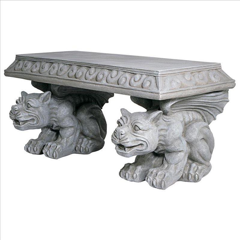 Gargoyle Resin Outdoor Bench