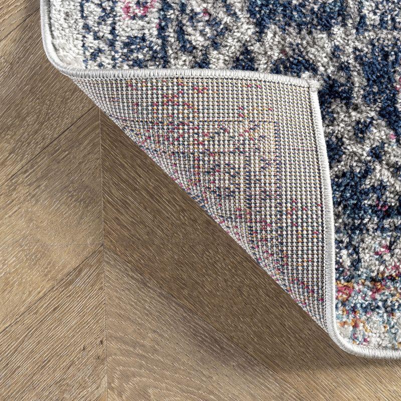 Nuloom Lilah Medallion 2x6 Runner Indoor Area Rug for Living Room Bedroom Dining Room Entryway Hallway Kitchen, Blue/Multicolor