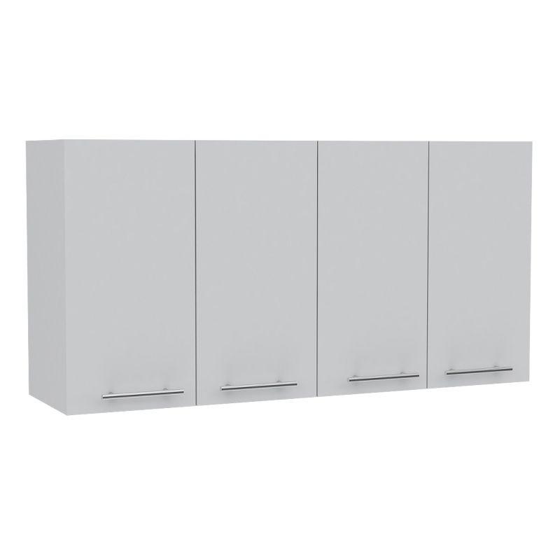 Depot E-Shop Wall Cabinet 24" H, four Doors, with two internal Shelves and internal plate and glass organizer