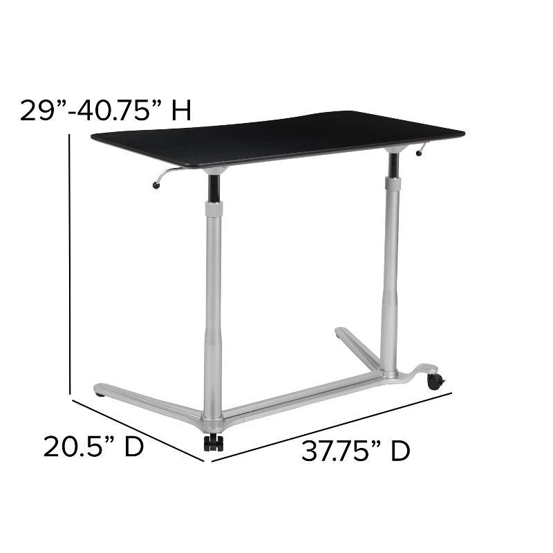 Flash Furniture Sit-Down, Stand-Up Ergonomic Computer Desk - Standing Desk