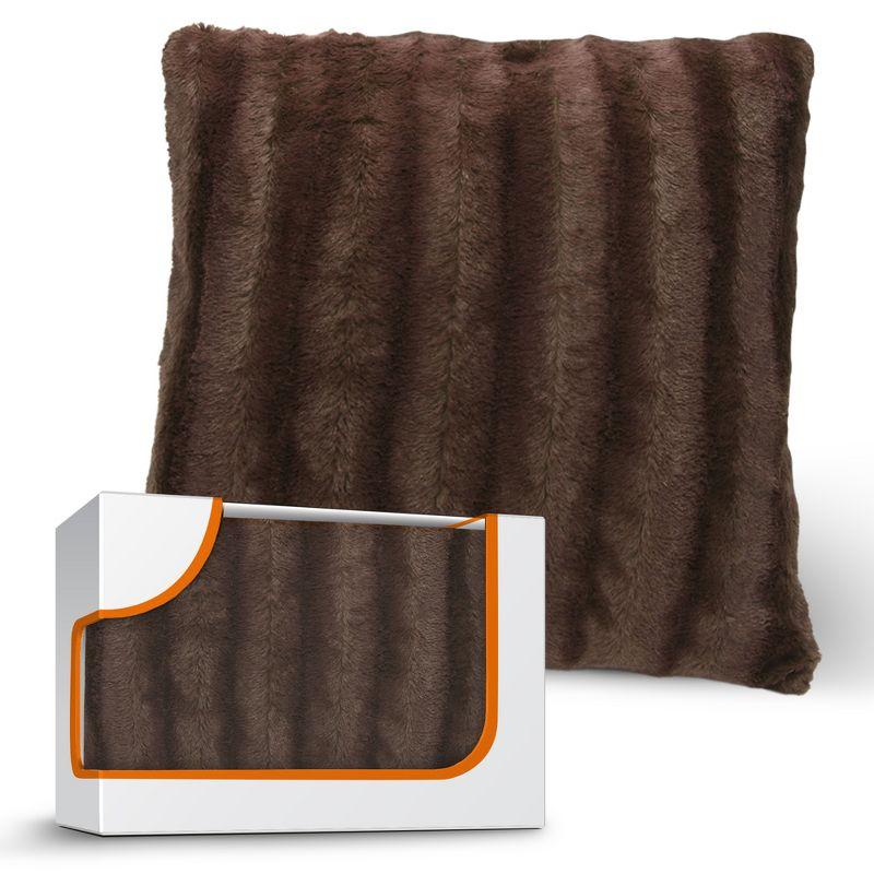 Cheer Collection Faux Fur Pillow Cover