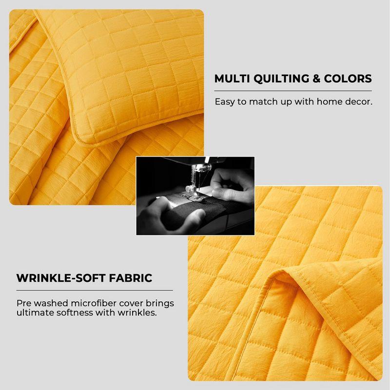 Peace Nest Stroman Quilted Microfiber Coverlet Set