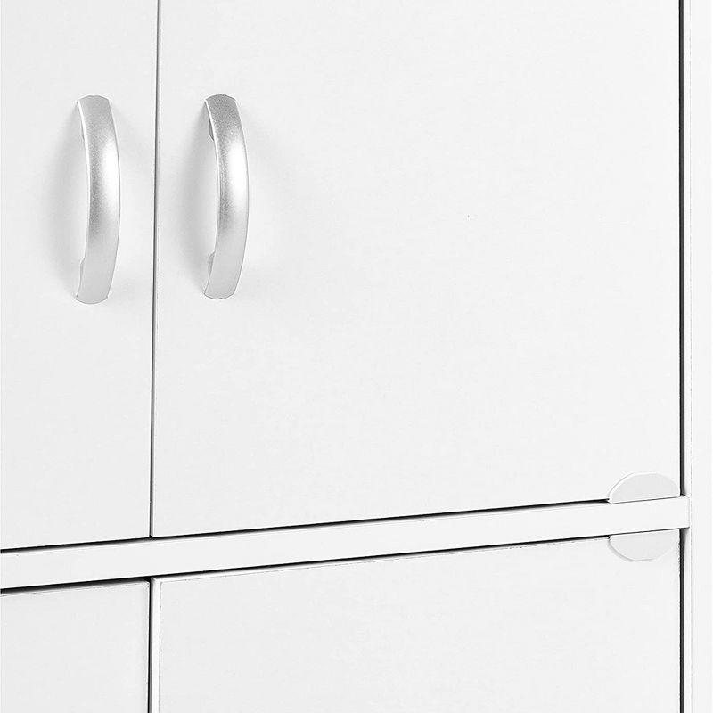 White 8-Door Multipurpose Storage Cabinet