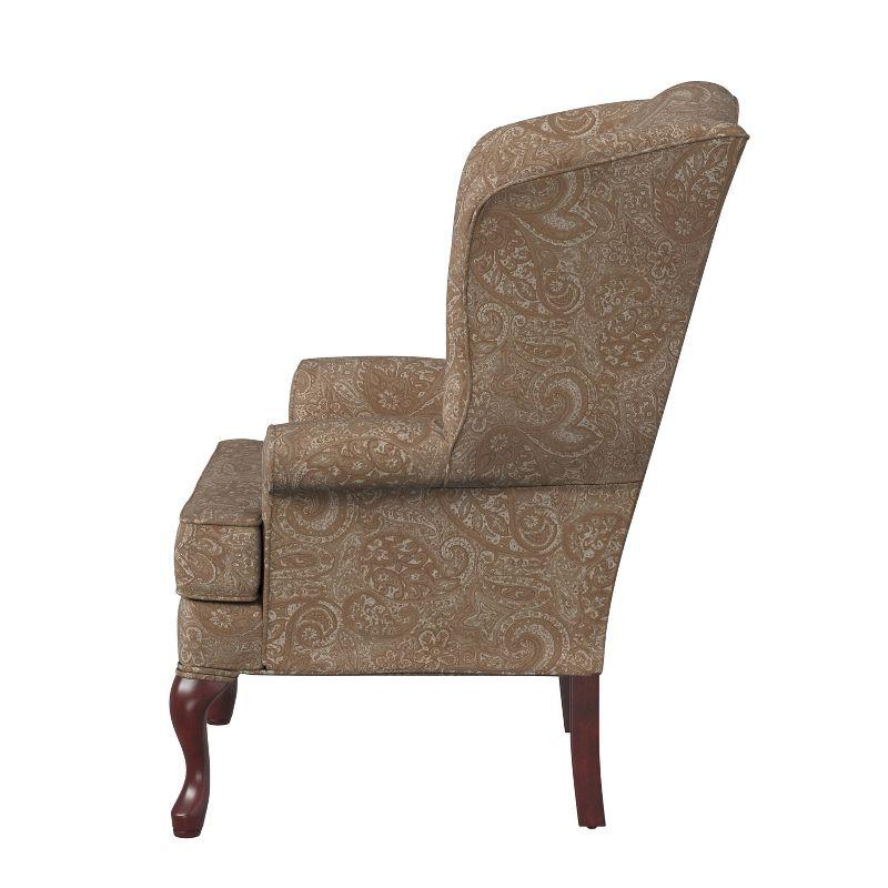 Comfort Pointe Paisley Traditional Wingback Accent Chair