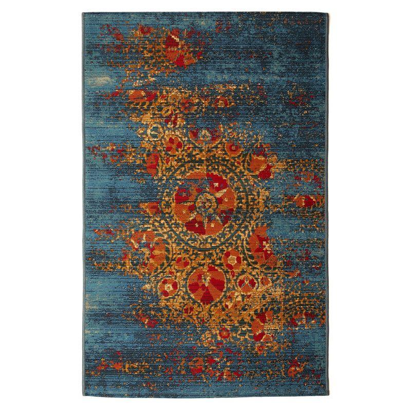 Liora Manne Marina Suzanie Indoor/Outdoor Area Rug Blue 2'7" x 4'3"