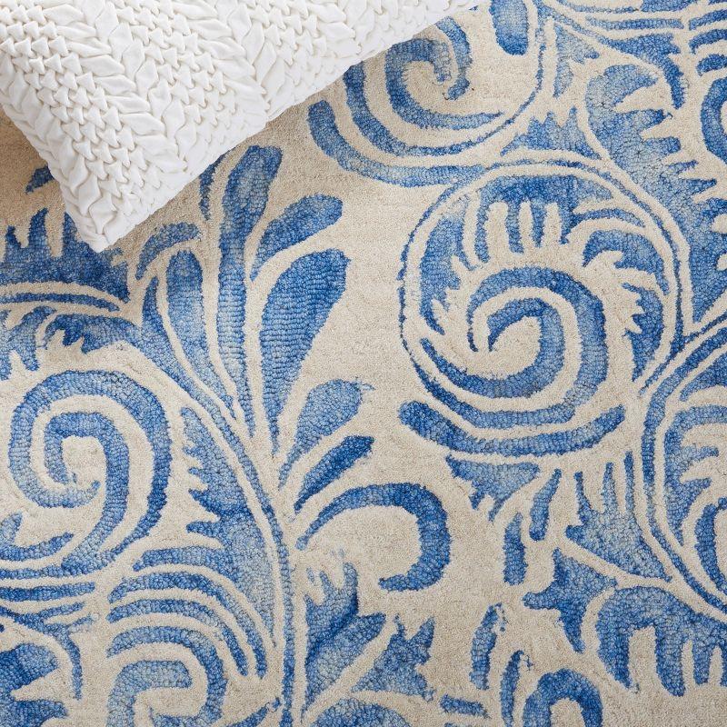 Dip Dye DDY212 Hand Tufted Area Rug - Blue/Ivory - 8'x10' - Safavieh.