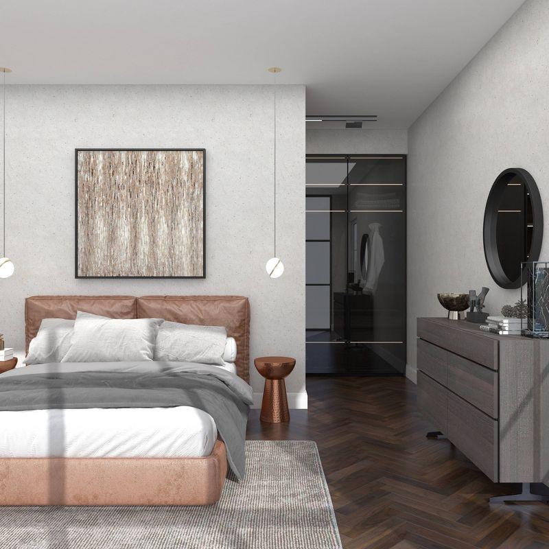 Ivy Bronx Dolina Metal Handmade Side End Accent Table with Hammered Design