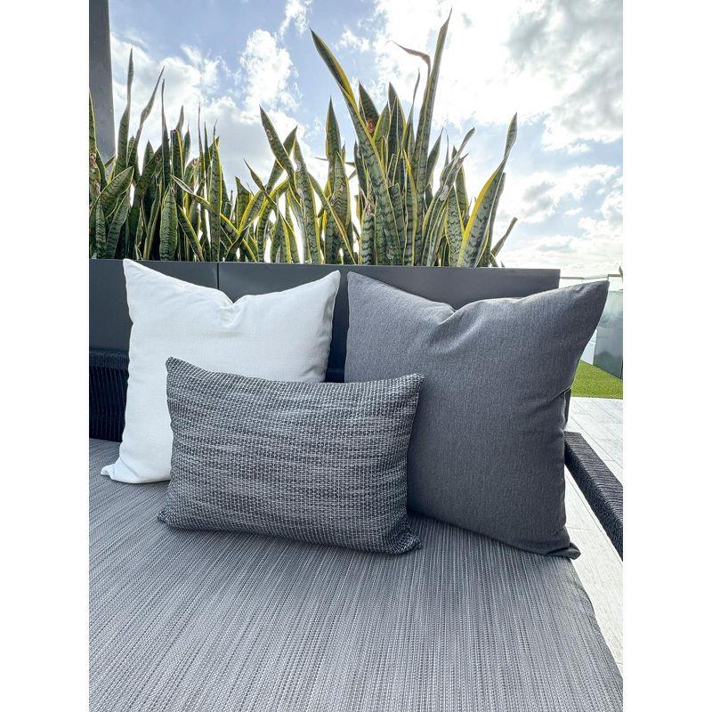 Essential Dark Grey Indoor Outdoor Pillow