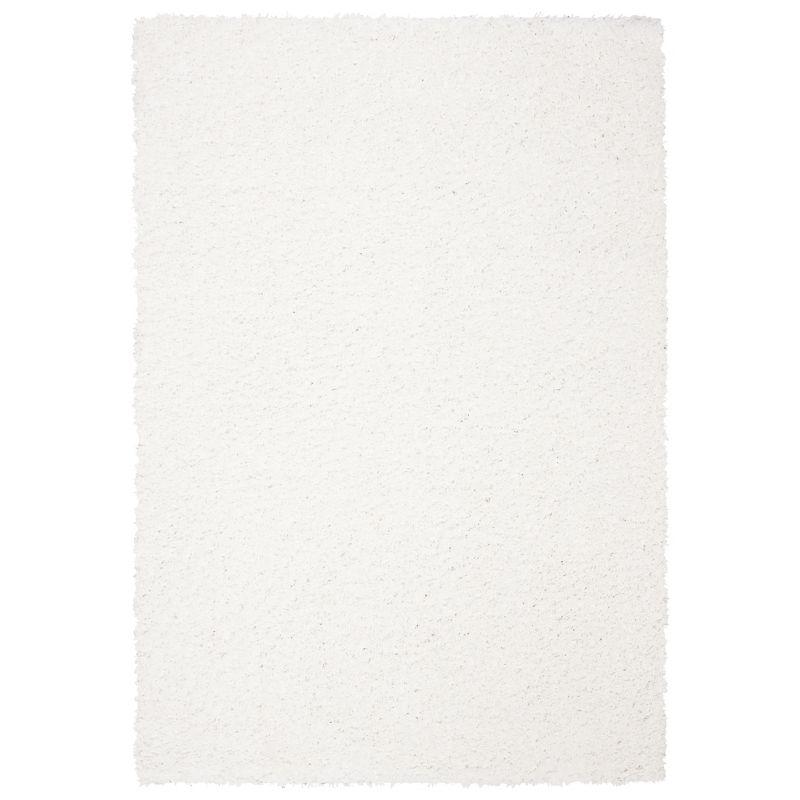 August Shag AUG200 Power Loomed Indoor Accent Rug - White - 3'x5' - Safavieh