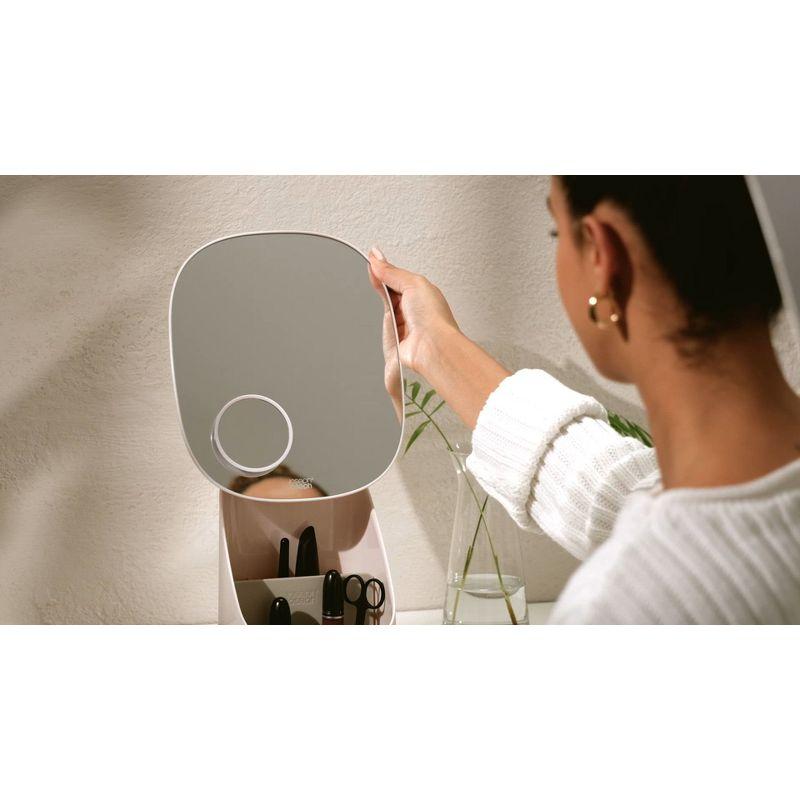 Joseph Joseph Joseph Joseph Viva Makeup Organizer with Pedestal Mirror
